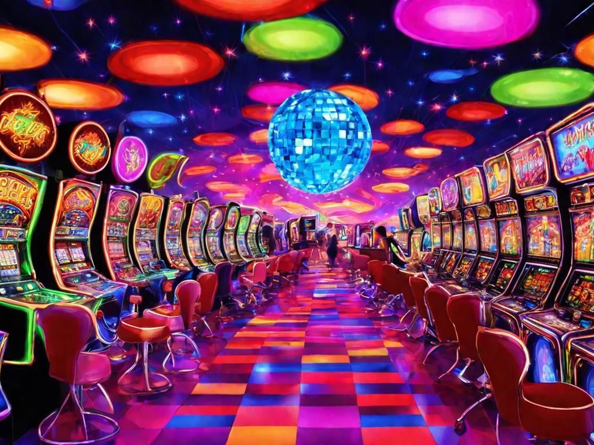 Tampilan permainan slot berwarna di GEMS365